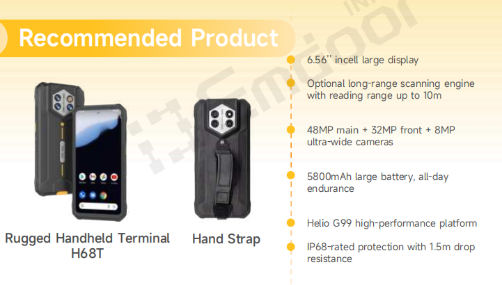 Emdoor H68T Robuste De Poche Terminal